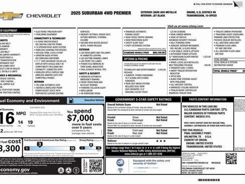 New 2025 Chevrolet Suburban Premier image 4