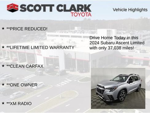 Used 2024 Subaru Ascent Limited w/ Technology Package AWD/4WD image 13