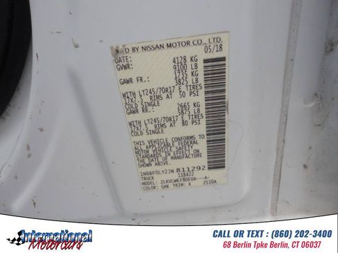 Used 2018 Nissan NV 2500 S RWD image 7