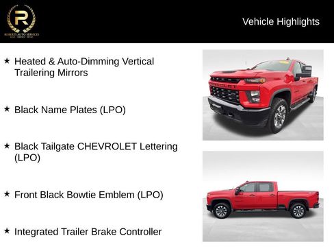 Used 2022 Chevrolet Silverado 2500 Custom w/ Custom Value Package AWD/4WD image 18