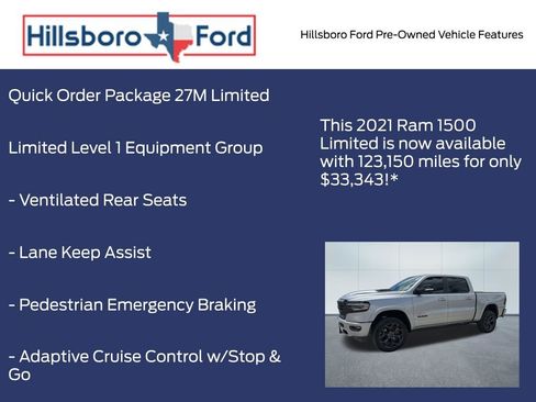 Used 2021 RAM 1500 Limited w/ Night Edition AWD/4WD image 3
