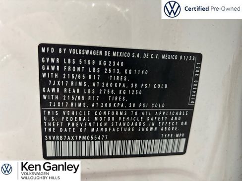 Certified 2023 Volkswagen Tiguan S w/ Driver Assistance Package FWD image 26