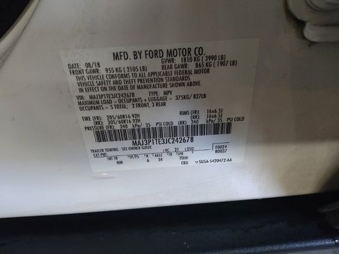 Used 2018 Ford EcoSport SE w/ SE Convenience Package FWD image 33