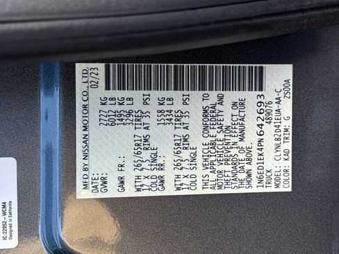 Used 2023 Nissan Frontier SV w/ Technology Package image 30