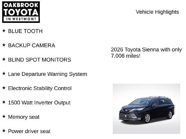 Used 2026 Toyota Sienna Limited AWD/4WD image 5