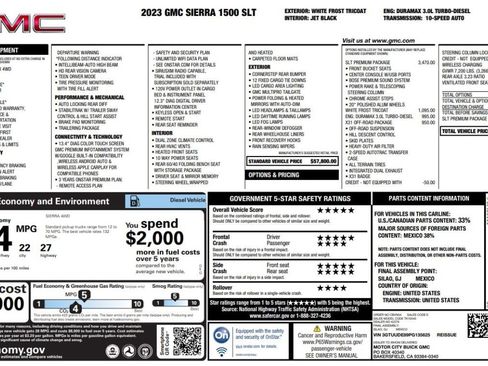Used 2023 GMC Sierra 1500 SLT w/ SLT Premium Package AWD/4WD image 15