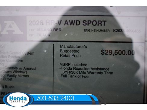 New 2026 Honda HR-V Sport image 35