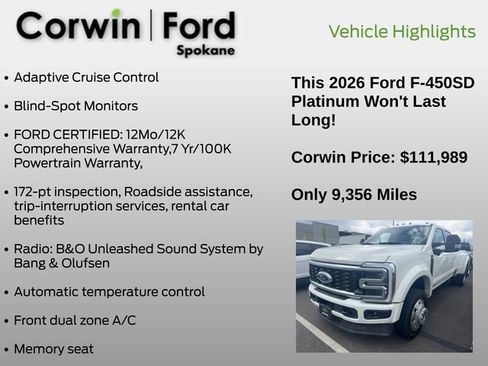Used 2026 Ford F450 Platinum AWD/4WD image 6