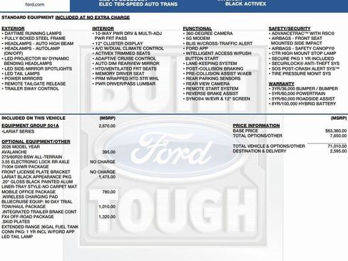 New 2026 Ford F150 Lariat w/ Equipment Group 501A Mid image 2