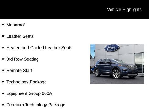 Used 2020 Ford Explorer Platinum w/ Premium Technology Package image 6