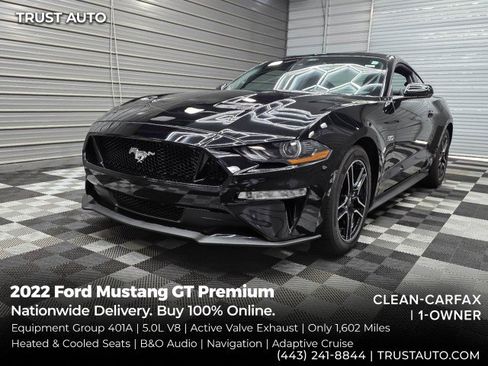 Used 2022 Ford Mustang GT Premium w/ Equipment Group 401A RWD image 1
