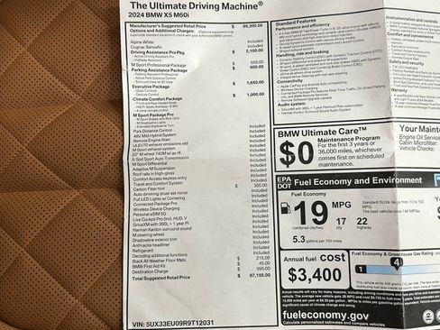 Used 2024 BMW X5 M60i image 44