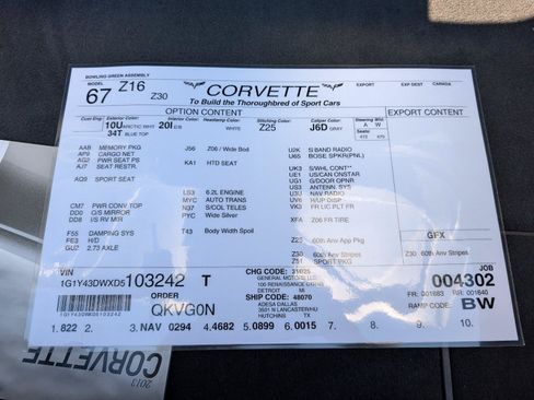 Used 2013 Chevrolet Corvette Grand Sport w/ 4LT Preferred Equipment Group RWD image 42
