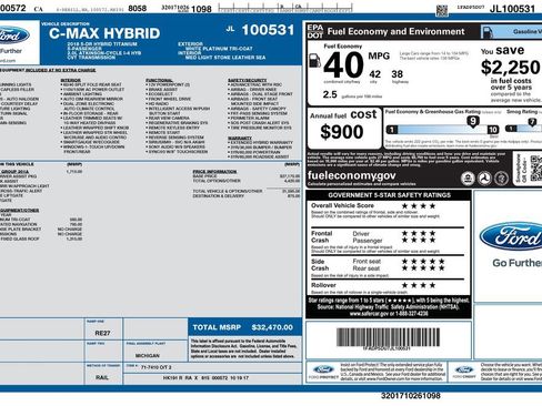 Used 2018 Ford C-MAX Titanium w/ Equipment Group 301A FWD image 4