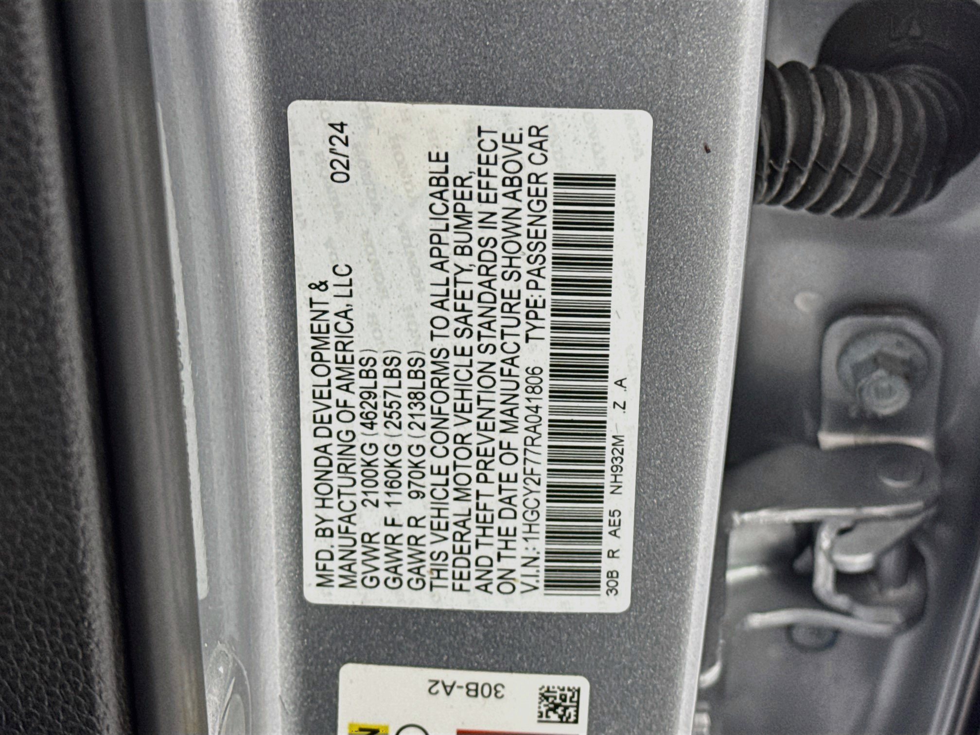 Certified 2024 Honda Accord Sport image 31