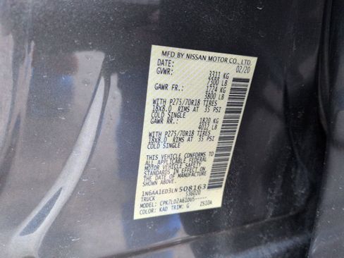 Used 2020 Nissan Titan PRO-4X AWD/4WD image 34