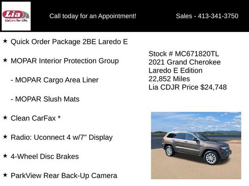 Used 2021 Jeep Grand Cherokee Laredo AWD/4WD image 6
