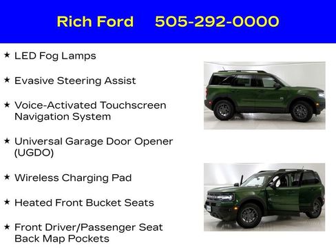 Certified 2024 Ford Bronco Sport Big Bend w/ Convenience Package AWD/4WD image 36
