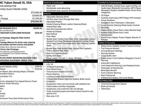 Used 2019 GMC Yukon XL Denali w/ Open Road Package image 33