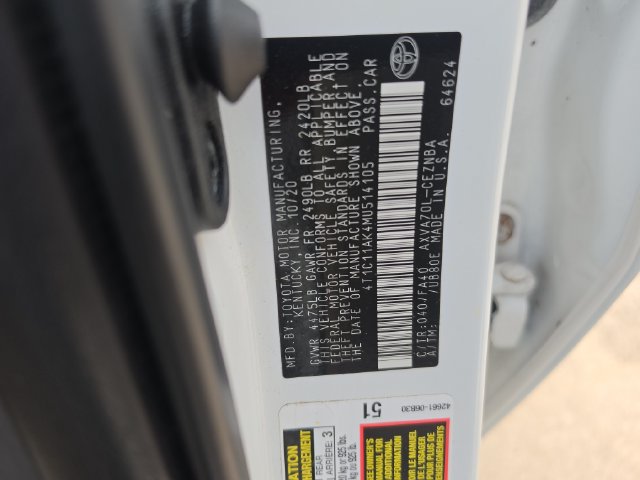 Used 2021 Toyota Camry LE FWD image 30