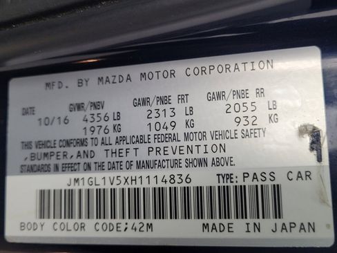 Used 2017 MAZDA MAZDA6 Touring FWD image 33