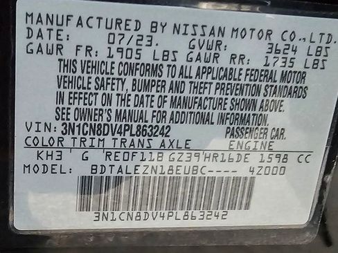 Used 2023 Nissan Versa S w/ S Plus Package image 24