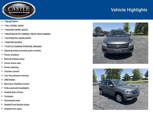 Used 2016 Volkswagen Tiguan S AWD/4WD image 3