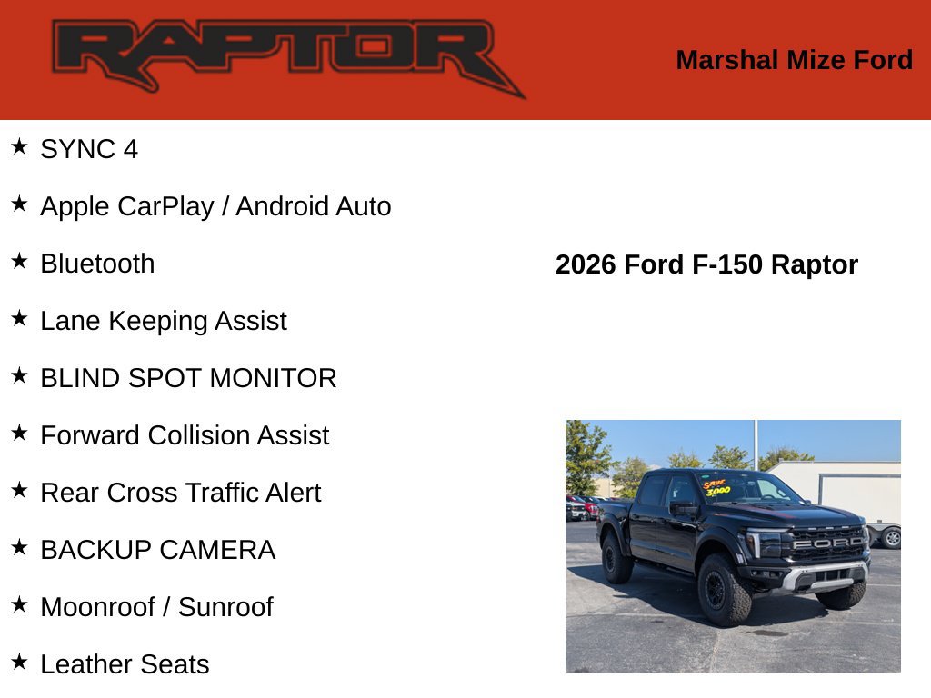New 2026 Ford F150 Raptor AWD/4WD image 2