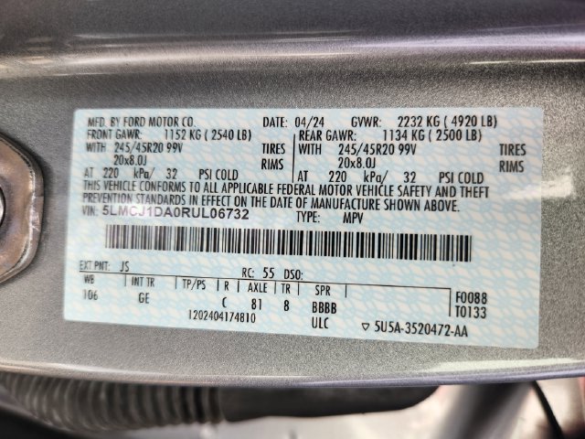 Certified 2024 Lincoln Corsair AWD w/ Equipment Group 102A image 27