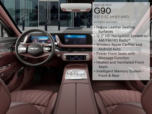 New 2026 Genesis G90 3.5T AWD/4WD image 17