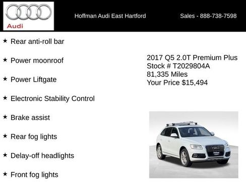 Used 2017 Audi Q5 2.0T Premium Plus w/ Technology Package AWD/4WD image 36