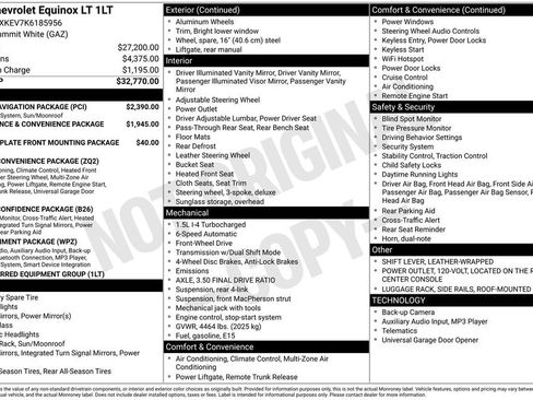 Used 2019 Chevrolet Equinox LT w/ Sun & Navigation Package FWD image 26