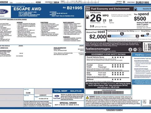 Used 2025 Ford Escape ST-Line Select AWD/4WD image 14