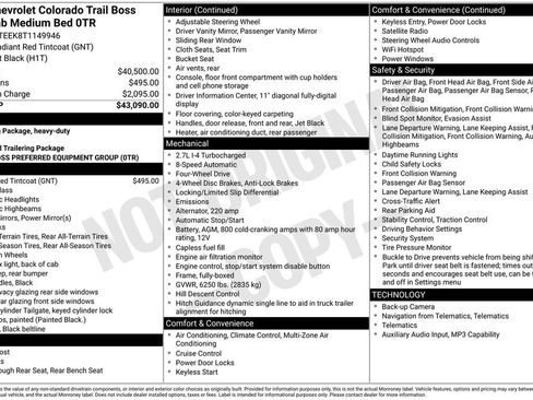 Used 2026 Chevrolet Colorado Trail Boss AWD/4WD image 3