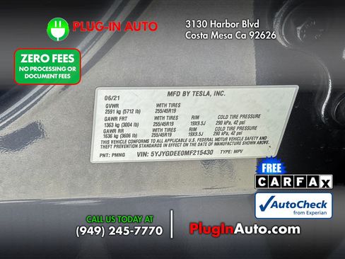 Used 2021 Tesla Model Y Long Range AWD/4WD image 9