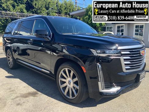 Used 2021 Cadillac Escalade ESV Premium Luxury Platinum RWD image 1