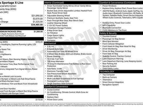 Certified 2023 Kia Sportage X-Line w/ X-Line Premium Package AWD/4WD image 37