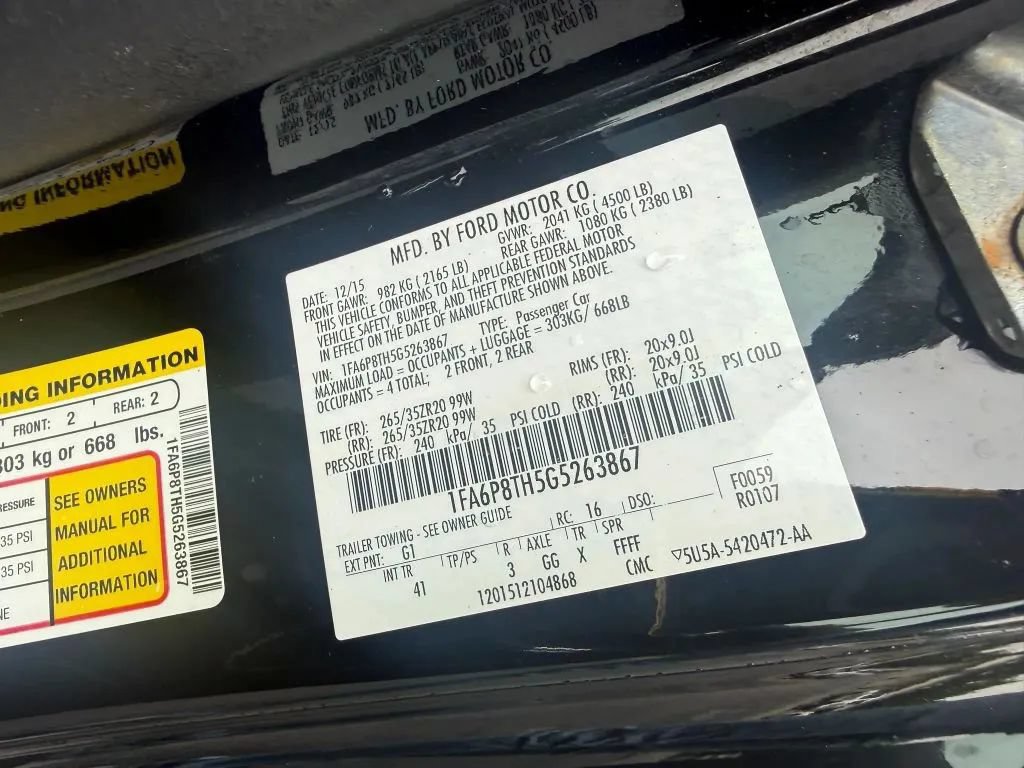 Used 2016 Ford Mustang Premium w/ Equipment Group 201A RWD image 25