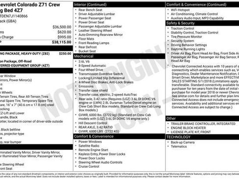 Used 2018 Chevrolet Colorado Z71 image 2