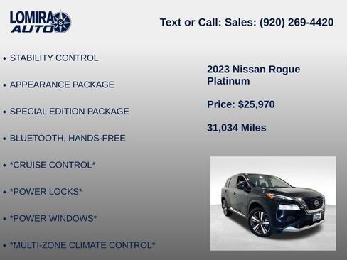 Used 2023 Nissan Rogue Platinum AWD/4WD image 8