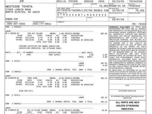 Certified 2020 Toyota Tacoma Limited image 25