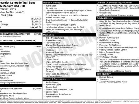 Used 2024 Chevrolet Colorado Trail Boss image 31