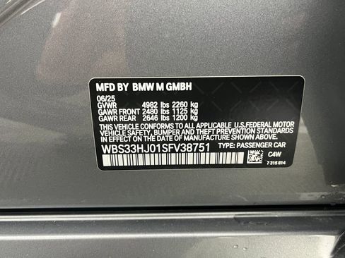 Used 2025 BMW M3 Competition w/ Executive Package AWD/4WD image 29