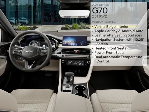 New 2026 Genesis G70 2.5T RWD image 17