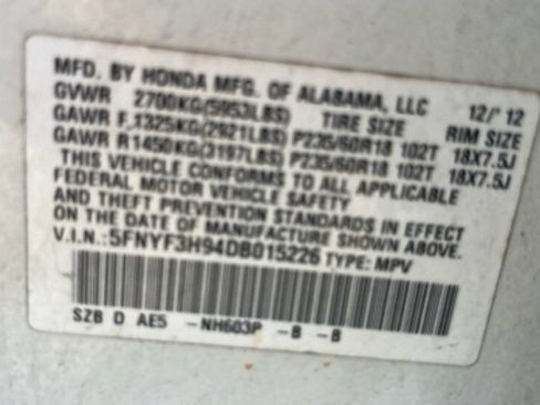 Used 2013 Honda Pilot Touring image 15