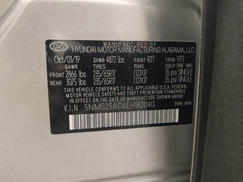 Used 2020 Hyundai Santa Fe SE FWD image 33