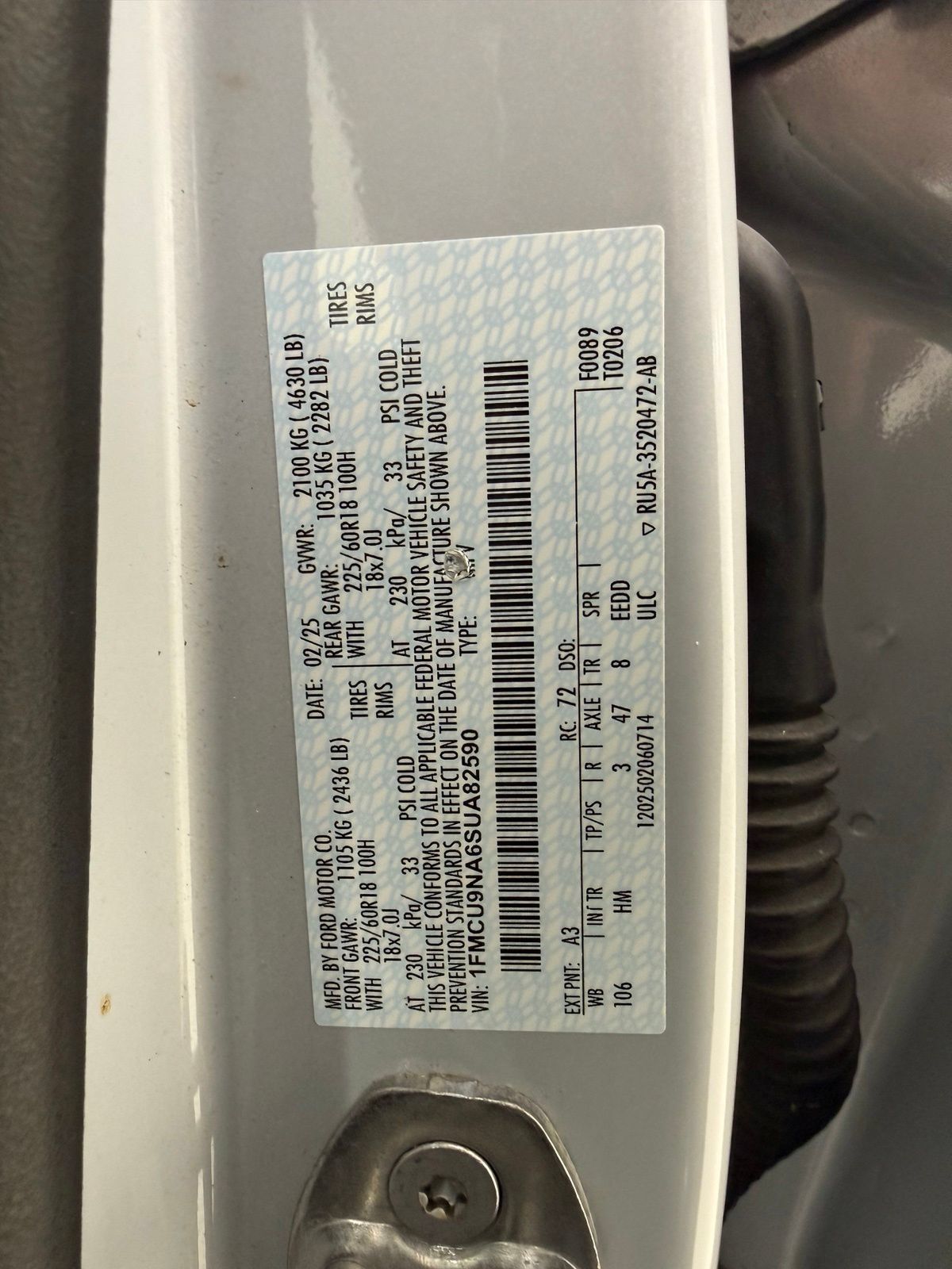 Used 2025 Ford Escape ST-Line Select AWD/4WD image 18