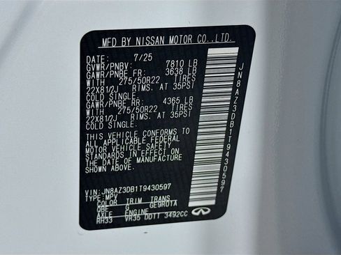 New 2026 INFINITI QX80 SPORT w/ Sport Exterior Package image 44