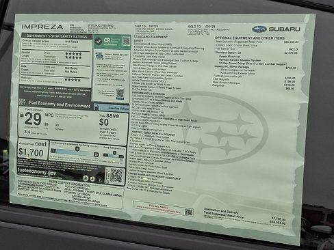 New 2026 Subaru Impreza RS image 20