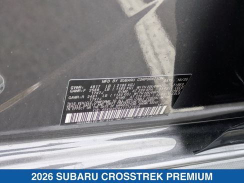 Certified 2026 Subaru Crosstrek 2.5i Premium AWD/4WD image 27
